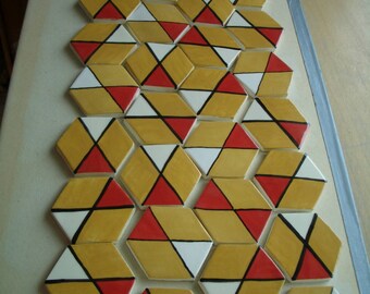 HEX - HEXAGONAL Color Block Ceramic Tile SET