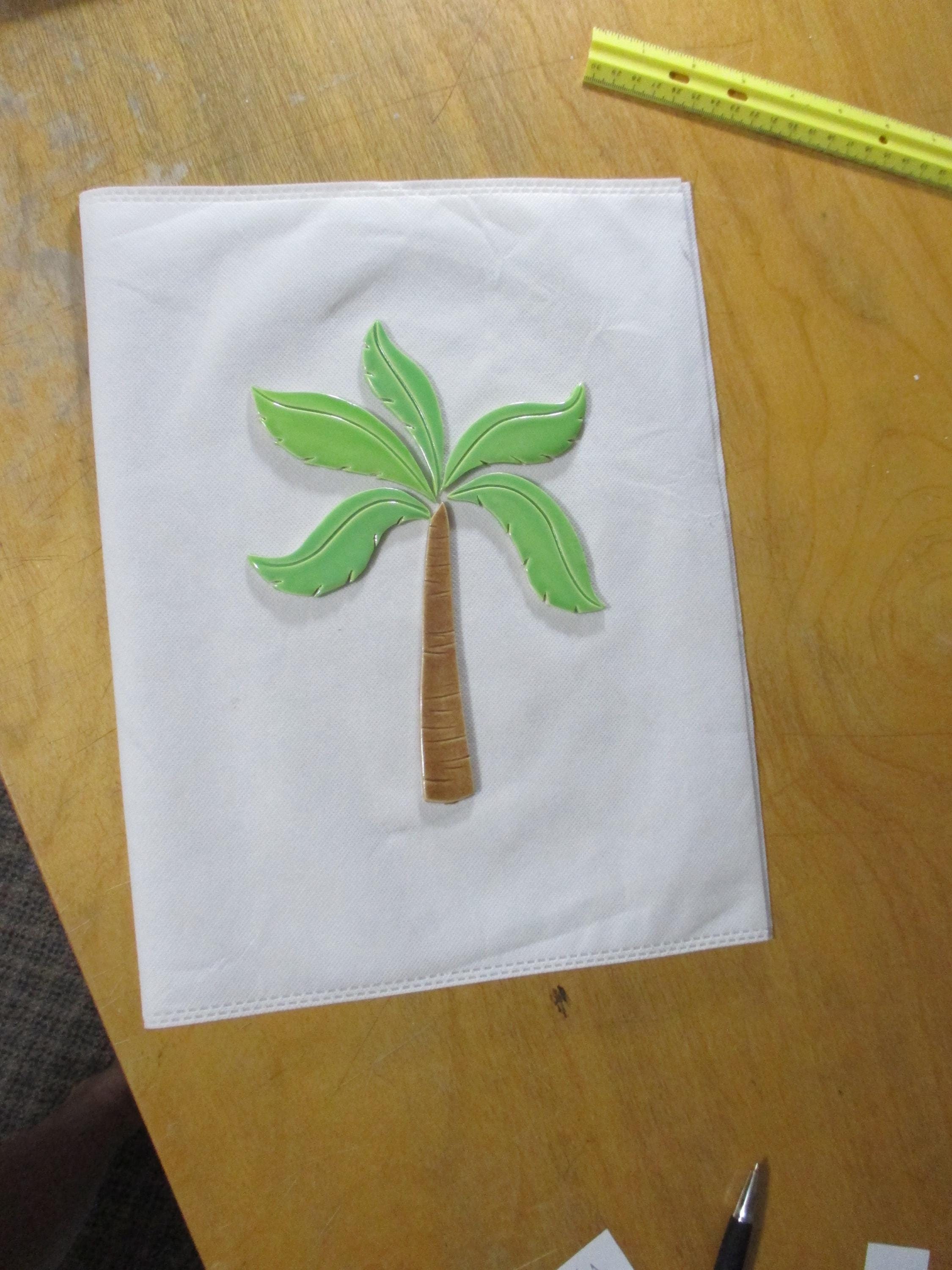 J - PALM TREE - Ceramic Mosaic Tiles