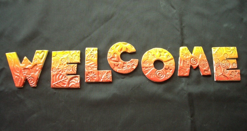 WCM WELCOME Sunset Shades Ceramic Mosaic Tiles image 1