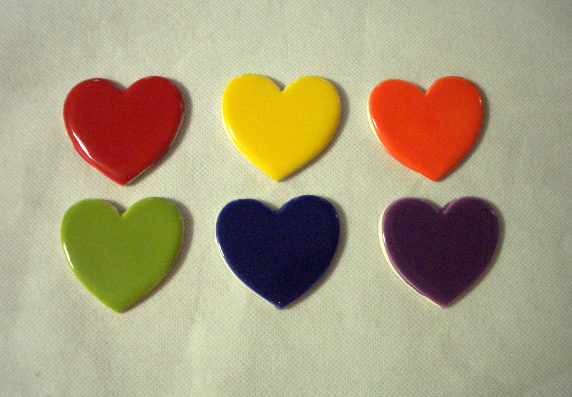 RBH2 - Azulejos RAINBOW HEARTS - Azulejos de mosaico cerâmico