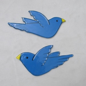 BB - 2 BLUE BIRDS - Ceramic Mosaic Tiles