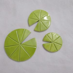 SAR -  GORGEOUS LILY Pads Set - Ceramic Mosaic Tiles
