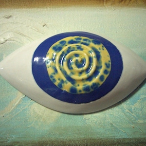 PSO - CRYSTAL GLAZED 3-D Eye - Ceramic Eyeball Tile
