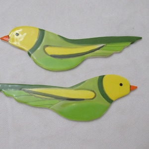 IR - 2 GREEN BIRDS - Ceramic Mosaic Tiles