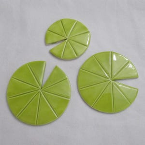SBC -  GORGEOUS LILY Pads Set - Ceramic Mosaic Tiles