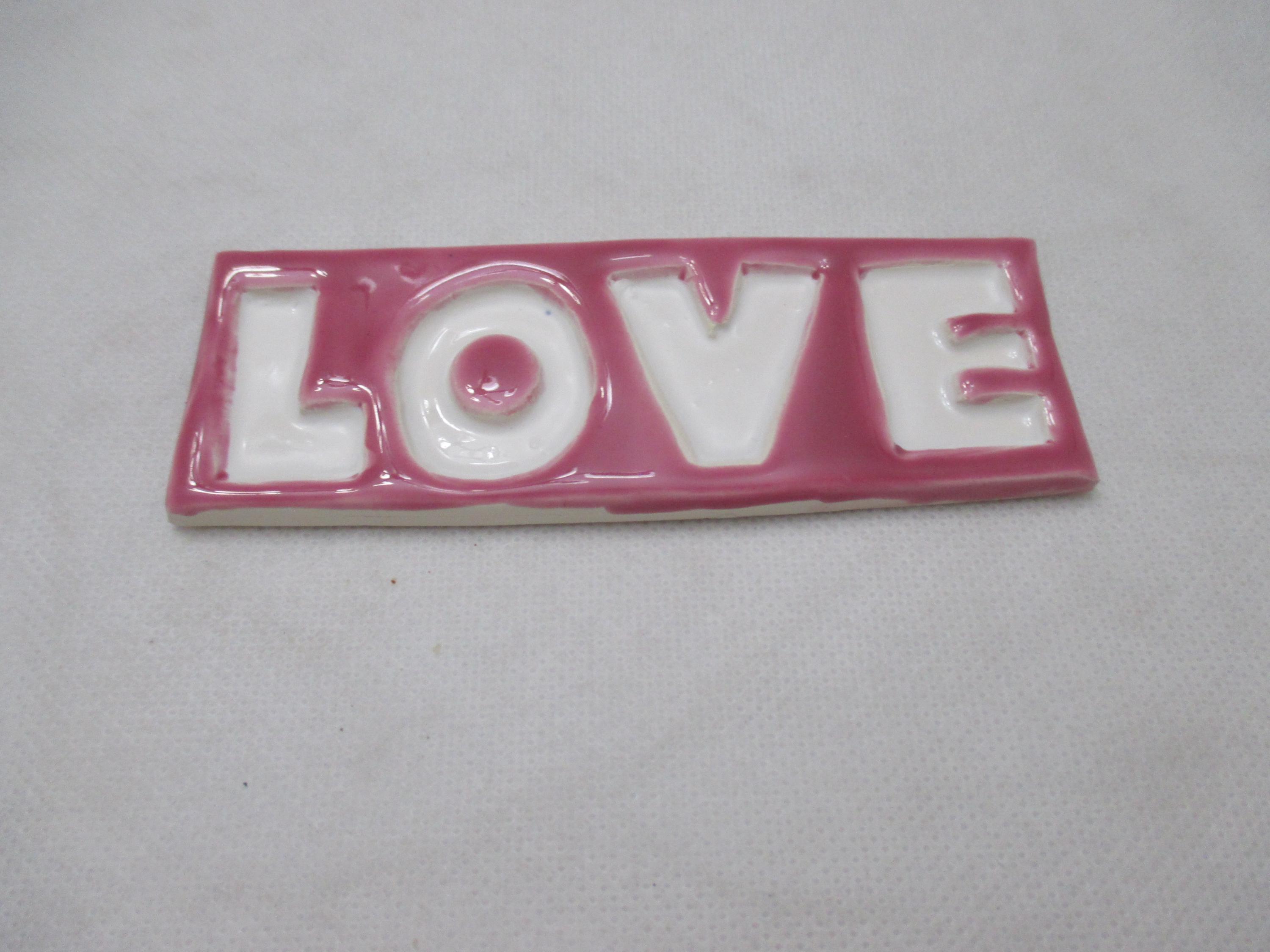 BBP - Lg LOVE TILE - Ceramic Mosaic Tile - Etsy