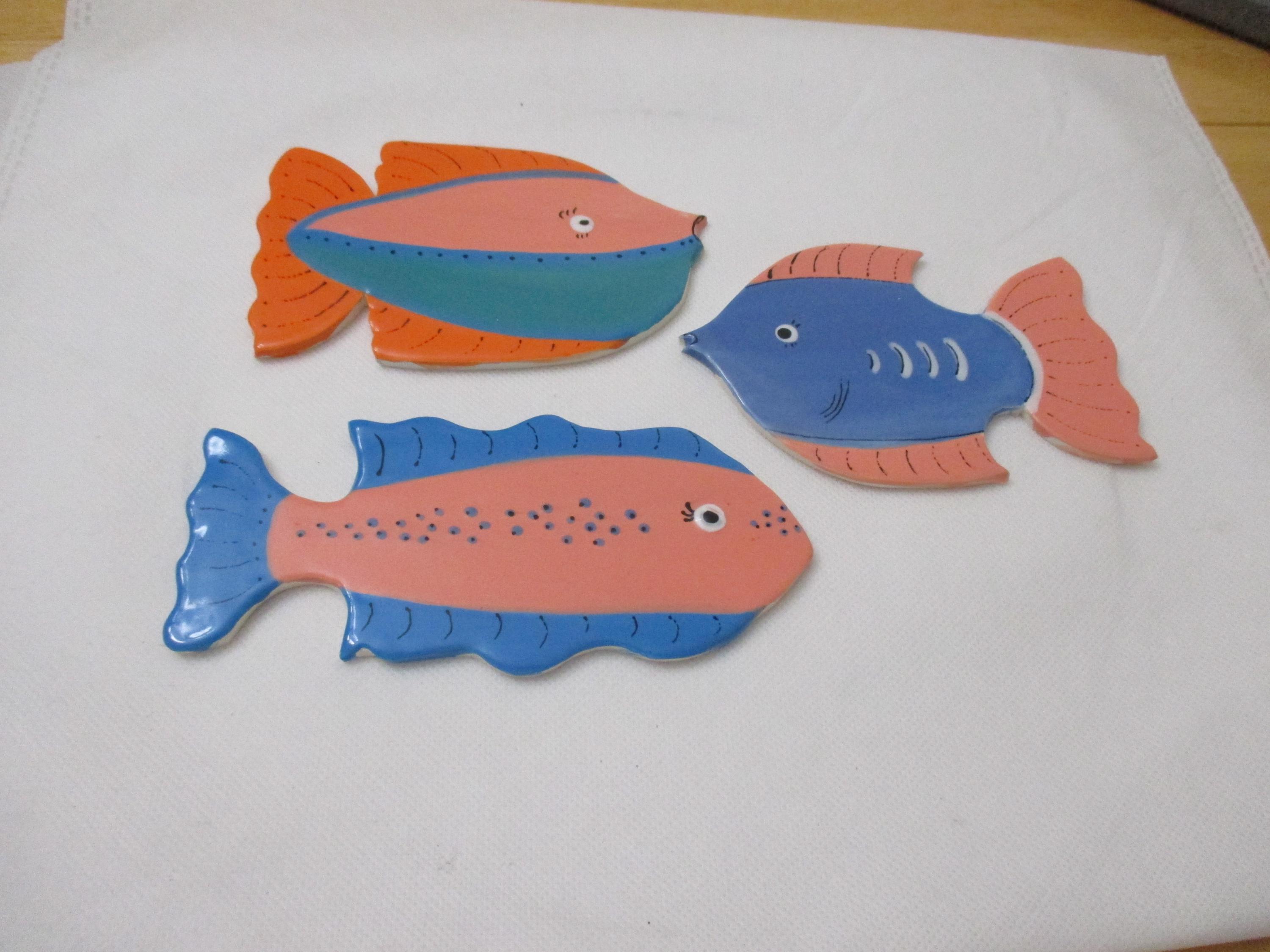 Spq - 大きな魚トリオ - セラミックモザイクタイル - Etsy 日本