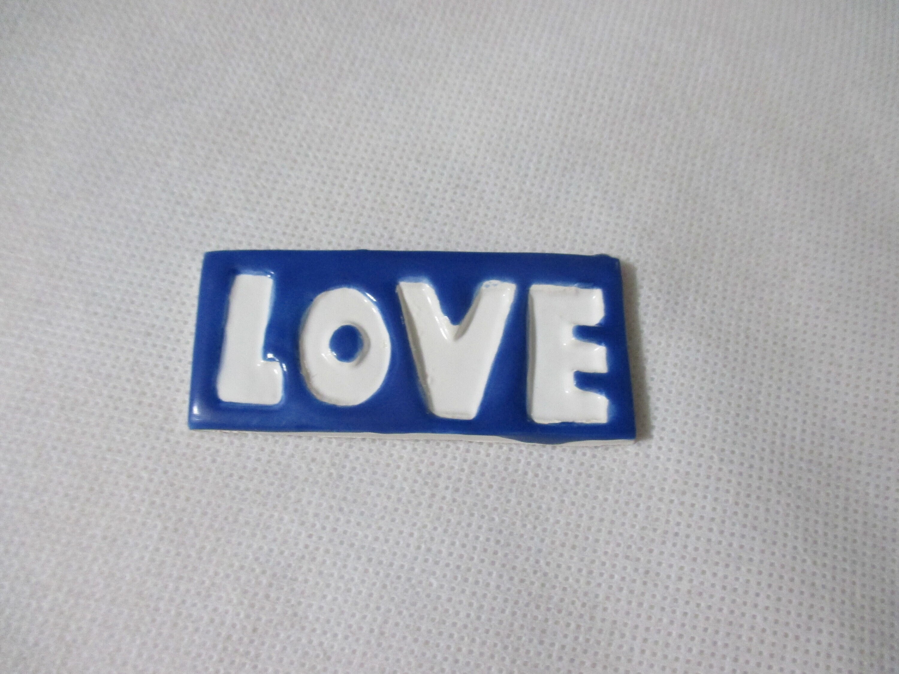 B4 - LOVE Tile - Ceramic Mosaic Tile - Etsy