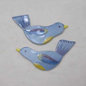 VON - 2 BLAUE VÖGEL - Keramik Mosaikfliesen