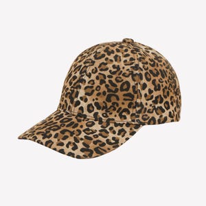 Leopard Print Baseball Cap, Adjustable Curved Brim Hat for Women, Trendy Animal Print Streetwear Hat, Y2K Style Gift for Her