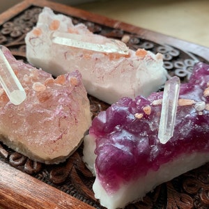 Master Healer Quartz Cluster Soap Healing Crystals Vegan image 1