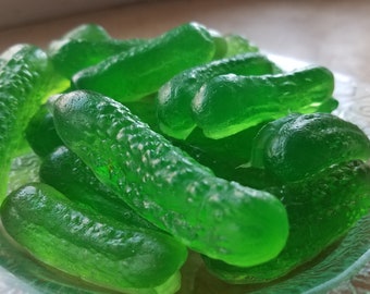 In A Pickle - Fun Food Gherkin Pickle Soap - Fake Food - Pickle Soap - Baby Shower - realistic fake food