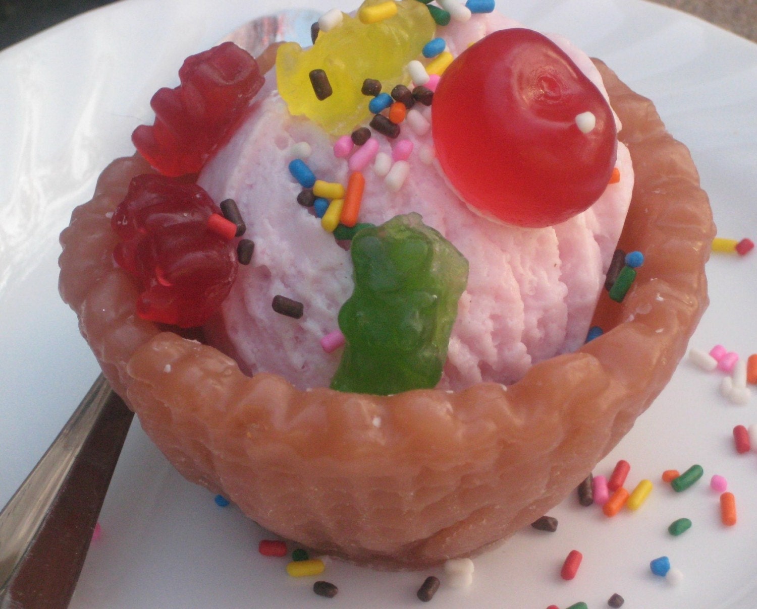 Ice Cream Sundae Waffle Bowl Sundae Gummy Bear Ice Cream - Etsy Canada