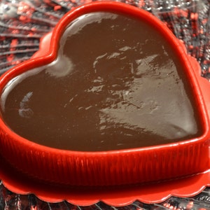 Chocolate Fudge Heart Soap Valentine Mothers Day Heart Soap Chocolate Fudge Dessert image 1