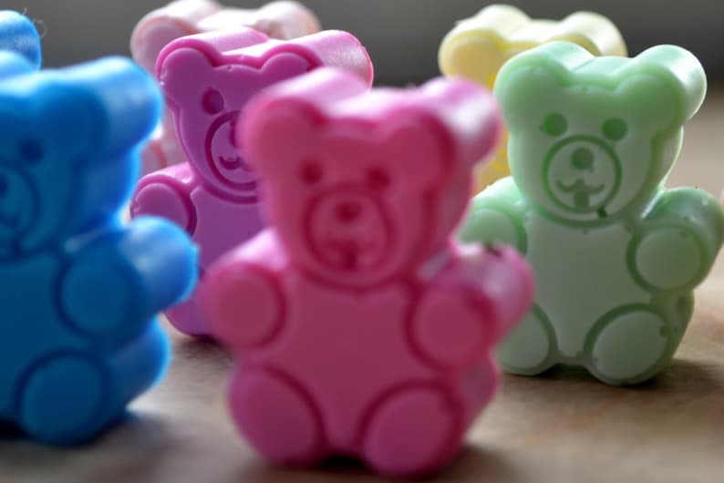 Mini Teddy Bear Soap Soap for Kids Baby Shower Favors Etsy