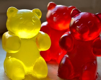 Large Gummy Bear Soap - Soap for Kids - Childrens Bath - Candy Soap