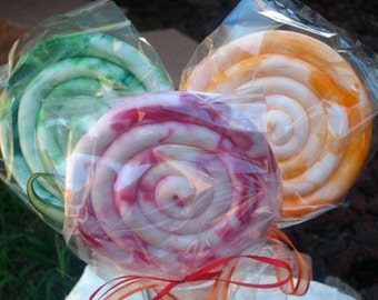 Lollipop - Classic Swirl Lollipop Soap Set - Soap - Holiday - Stocking Stuffer