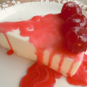 Cherry Cheesecake Soap Bakery Fake Food Food Soap Cheesecake Dessert Soap Valentines Day image 1