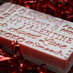 Valentine Love Soap Bar - Vegan Soap - Valentines Day Soap - Valentine - Love - Party Favor - Vegan Soap - Gift for Her