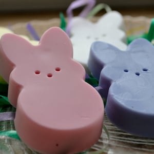 Marshmallow Osterhasen Seifen Set - Frühlingsseife - Osterseife für Süßigkeiten - Kinderseife - Neuheit