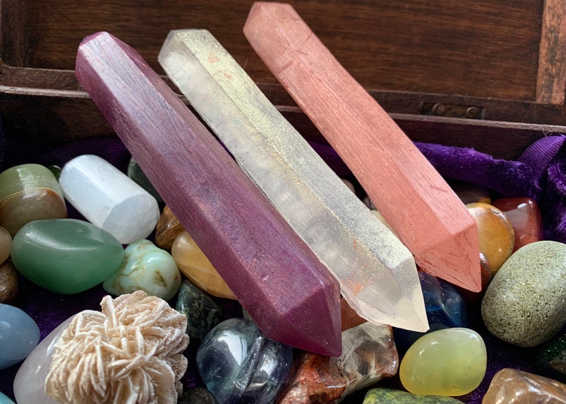 Quartz Healing Wand Soap Healing Crystals Vegan image 1