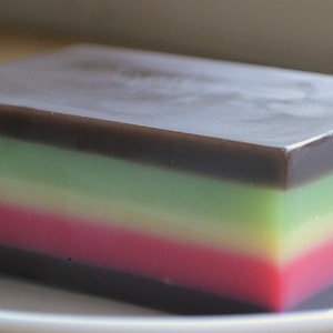 Neopolitan Cookie Soap Bakery Soap Cookie Food Soap Italian Cookie Neopolitan Cookie Fake Food Prop Rainbow image 4