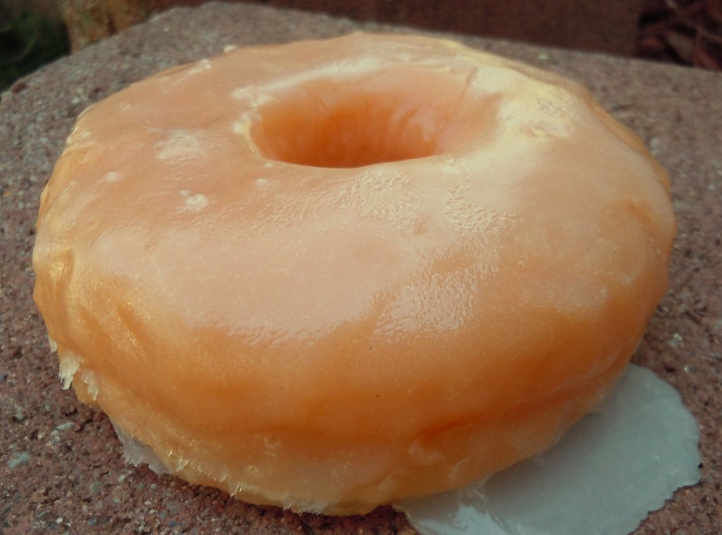 Glazed Pumpkin Donut Soap Doughnut Soap Donut Vegan Soap Fake Food Dessert Pumpkin Soap Food Prop Mothers Day image 5