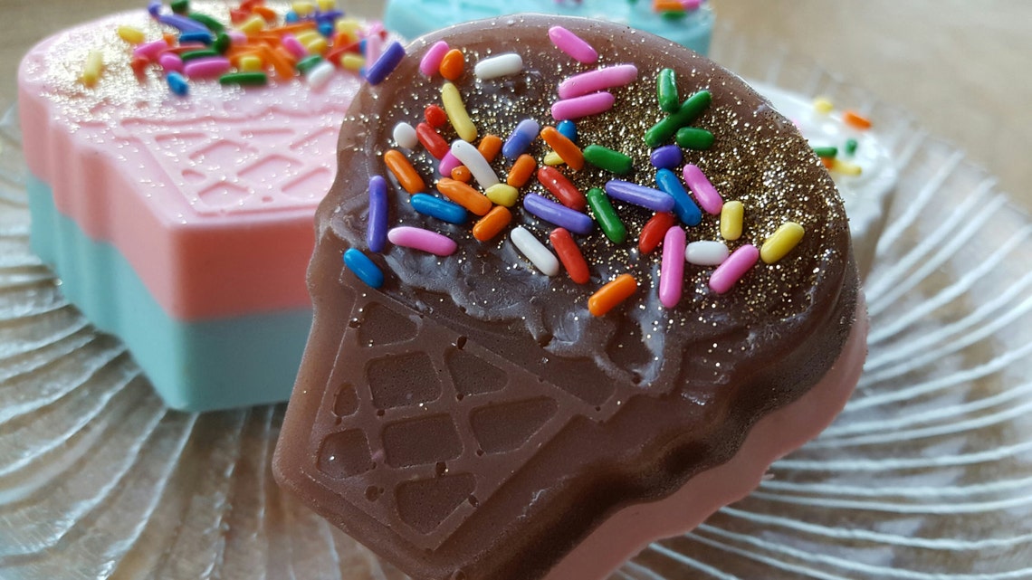 Ice Cream Cone Soap novelty Soap Children's Soap Etsy