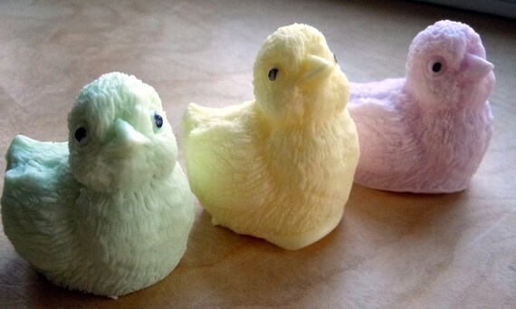 Chickadee Soap - Baby Shower Favor - Welcoming our new Chickadee Soap Set of 10 - Baby Chick - Spring - Easter - Novelty Soap - Baby Gift