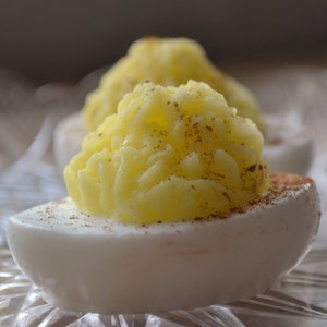 Realistic Deviled Egg Soaps Egg Soap Food Soap Foodie Appetizer Brunch Party Favor Breakfast Hostess Gift Novelty Soap image 4