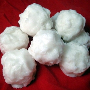 Mini Snowball Vegan Winter Holiday Soap Set Snowball Soap Winter Holiday Soap Christmas Stocking Stuffer Fun Soap Snow image 4