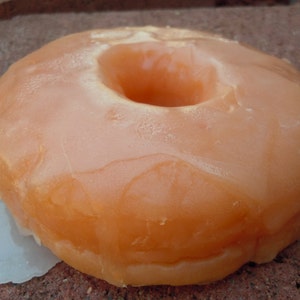 Glazed Pumpkin Donut Soap Doughnut Soap Donut Vegan Soap Fake Food Dessert Pumpkin Soap Food Prop Mothers Day image 2