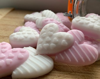 Confetti Hearts Soap - Valentines Day - heart soap - guest soap - love