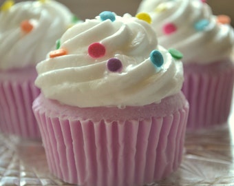 Cupcake Soap - Party Confetti Cupcake Soap - Vegan Soap - Realistic Cupcake - Food Soap - Dessert - Party Favor