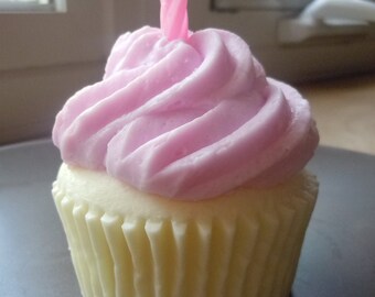 Cupcake soap - Happy Birthday Cupcake Soap - Birthday Party Favor - Cupcake - Fake Food - Food Prop - Kids Soap - Vegan Cupcake