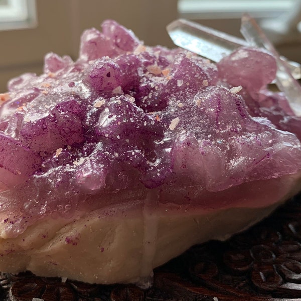 Geode Cluster Soap - Healing Crystals - Vegan