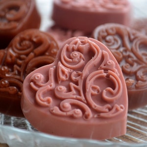 Valentine&#39;s Day Chocolate Soap - Chocolate Heart Soap - Chocolate Soap - Candy Gift Box - Candy Soap - Mothers Day - Gift for Mom