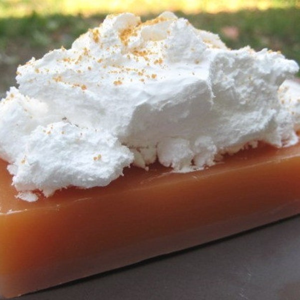 Fall Soap - Whipped Cream Pumpkin Pie Soap - Thanksgiving Soap - Food Soap