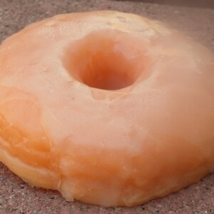 Glazed Pumpkin Donut Soap Doughnut Soap Donut Vegan Soap Fake Food Dessert Pumpkin Soap Food Prop Mothers Day image 4