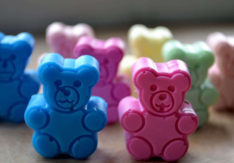 Mini Teddy Bear Soap Soap for Kids Baby Shower Favors Etsy