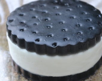 Eisseife - Classic Ice Cream Cookie Sandwich - Vegane Seife - Eisseife - Party-Gastgeschenk - Kinderseife - Kindergeschenk - Lustige Seife