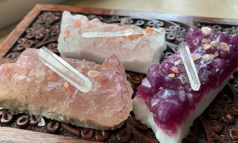 Master Healer Quartz Cluster Soap Healing Crystals Vegan image 3