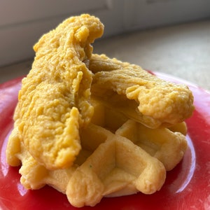 Kip en Wafel Zeep - Foodie - Fake Food - Ontbijt - Wafels - Brunch - Party Favor - kip