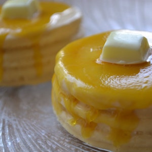 Mini Pfannkuchenseife - Frühstücksseife - Pfannkuchen mit Butter und Sirup Novelty Soap - Food Soap