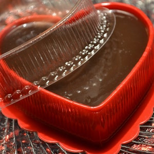 Chocolate Fudge Heart Soap Valentine Mothers Day Heart Soap Chocolate Fudge Dessert image 3