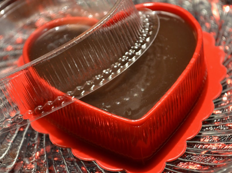 Chocolate Fudge Heart Soap Valentine Mothers Day Heart Soap Chocolate Fudge Dessert image 3