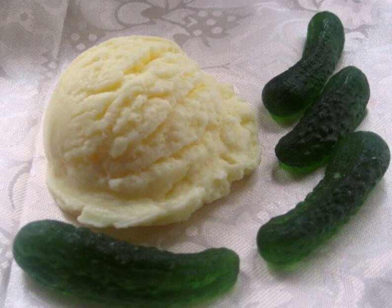 The 2 Am Craving Pickles and Ice Cream Soap Set Pickles & Etsy