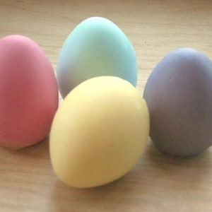 Easter Egg Soap Half Dozen Colored Egg Soaps in Carton Egg Soap Dyed Easter Eggs Novelty Soap Spring Spring Decor Vegan Soap image 3