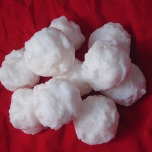 Mini Snowball Vegan Winter Holiday Soap Set Snowball Soap Winter Holiday Soap Christmas Stocking Stuffer Fun Soap Snow image 5