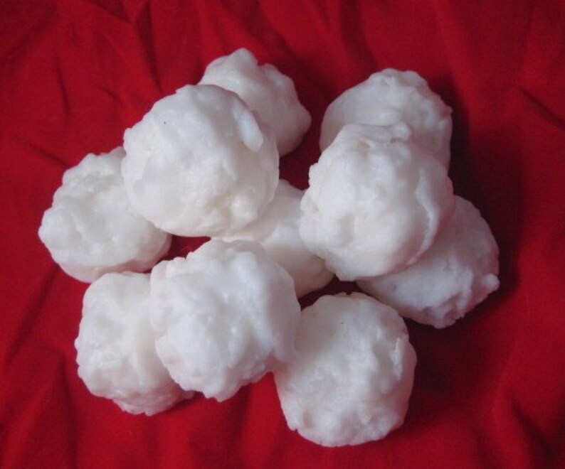 Mini Snowball Vegan Winter Holiday Soap Set Snowball Soap Winter Holiday Soap Christmas Stocking Stuffer Fun Soap Snow image 5